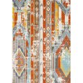 Lbaiet Lbaiet HN831V57 5 x 7 ft. Hanalei Collection Power Loom Machine Made Ava Orange Boho Rectangle Rug HN831V57